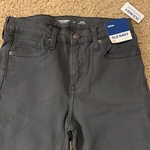 New Gray Old Navy Slim Built-in Flex Pants